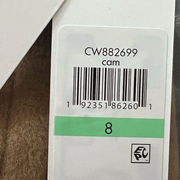 Calvin Klein Camel Single-Breasted Button Coat Wool Cashmere Blend Size 8 NWT - Picture 10 of 11